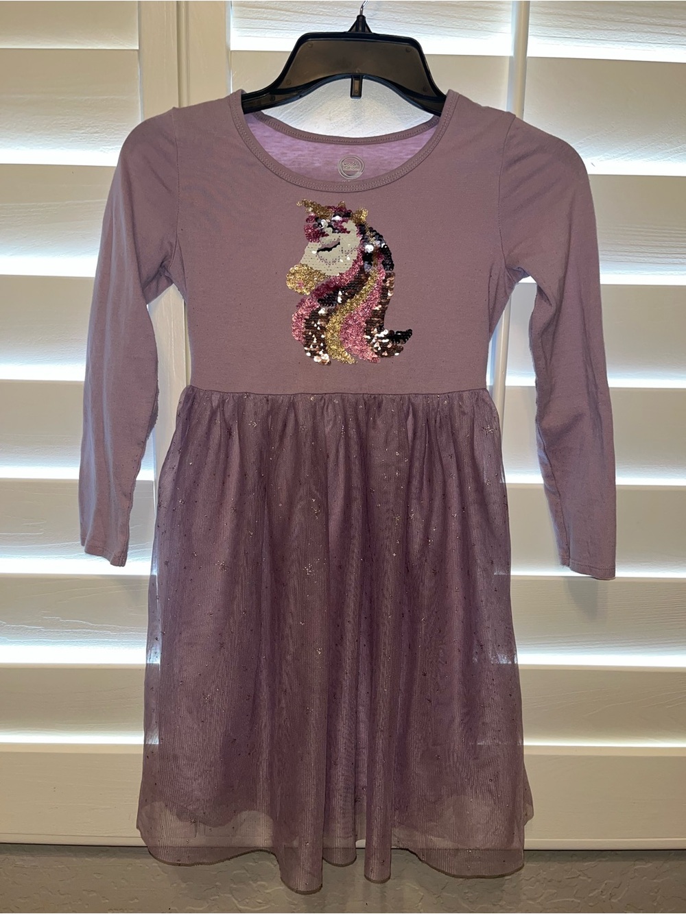 Wonder Nation Pink Sequin Unicorn dress
